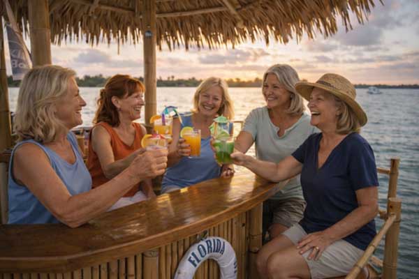 Guests enjoying social connection and storytelling, a key pillar of functional longevity at Lorison.